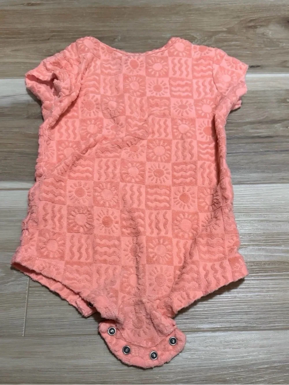 Old navy orange terry romper